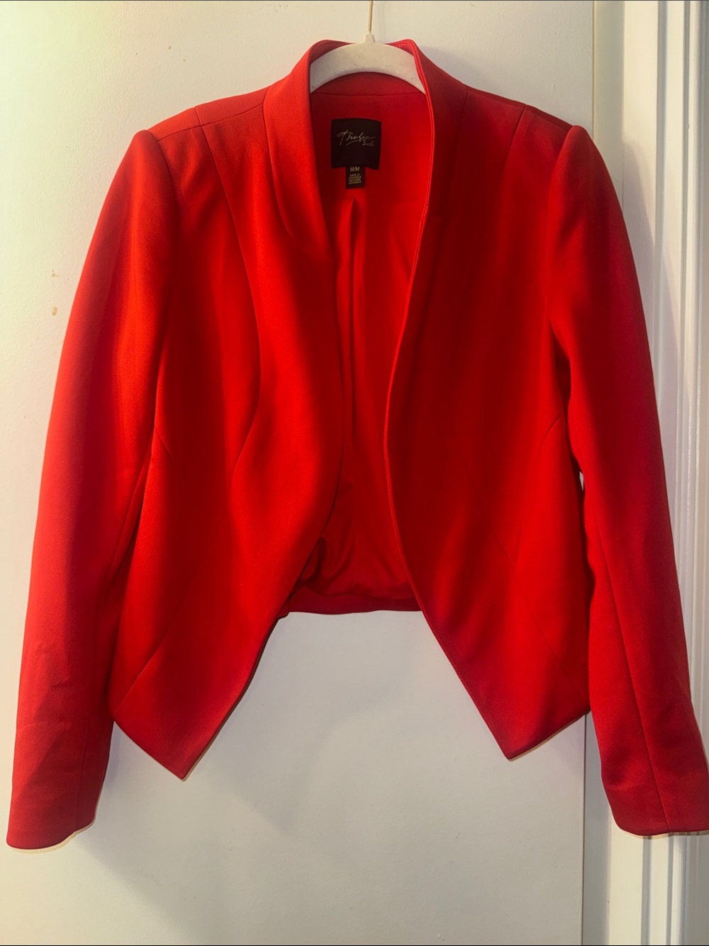 Thalia Sodi Red Open-Front Women's Blazer